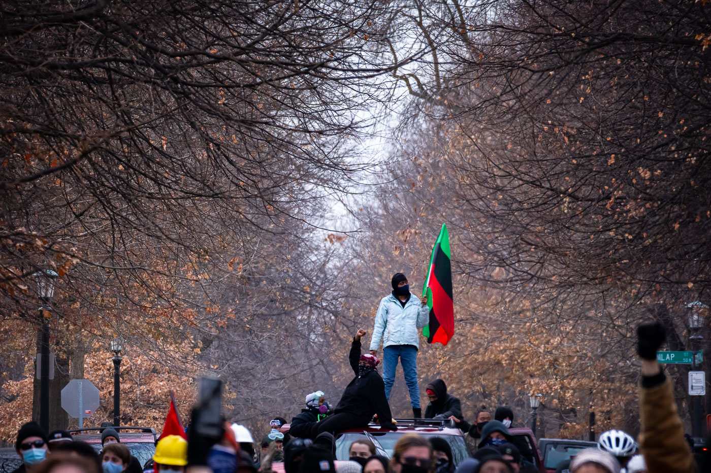 Stop The Steal counter protest in St Paul