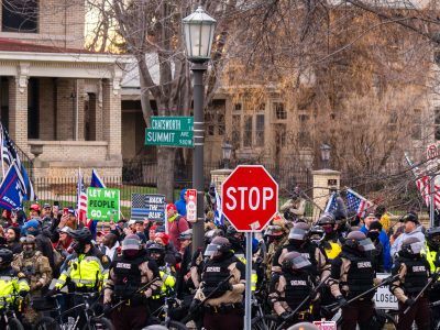 Stop The Steal Protest at MN Governor's Residence, St. Paul