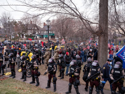 Stop The Steal Protest, MN State Patrol, Summit Ave, St. Paul