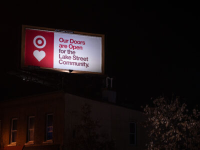 Target Re-opening Billboard on Lake Street, Minneapolis
