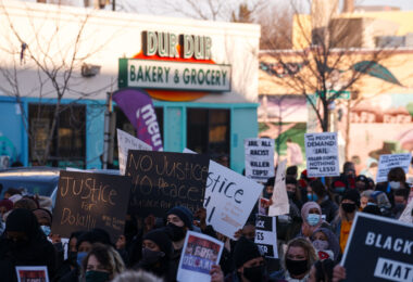 Around a thousand protesters gathered outside of the Holiday Gas station at Cedar and 36th in South Minneapolis seeking justice for Dolal Idd. Dolal Idd was shot and killed by Minneapolis Police on December 30th, 2020 during a traffic stop. This was the first police officer killing since George Floyd a mile away on May 25th, 2020.