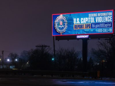 FBI Billboard Seeking Tips on U.S. Capitol Violence