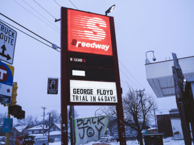 George Floyd Trial Countdown at 38th and Chicago, Minneapolis