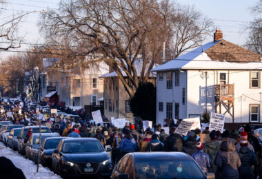 Around a thousand protesters gathered outside of the Holiday Gas station at Cedar and 36th in South Minneapolis seeking justice for Dolal Idd. Dolal Idd was shot and killed by Minneapolis Police on December 30th, 2020 during a traffic stop. This was the first police officer killing since George Floyd a mile away on May 25th, 2020.