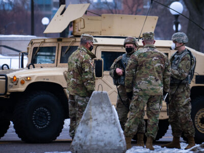 Minnesota National Guard at State Capitol Amidst High Security