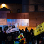 Protesters return to the burned Minneapolis Police Third Precinct on Inauguration Day asking for community control of the police. Less than 3 weeks prior, Dolal Idd was killed by Minneapolis Police during a firearm sting. The Minneapolis Police released video showing what they say was Dolal Idd shooting at them first through the car window.