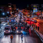 Around 100 protesters marched on Inauguration Day from South High to the 3rd precinct. Among the demands were for Biden to reverse Trump climate change & environmental policies and community control of police.