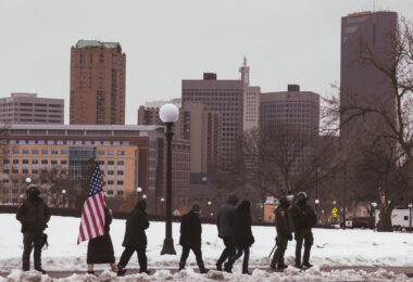 A pro-Trump rally at the Minnesota State Capitol had about 20 in attendance. The Capitol was heavily secured by Ramsey County, St. Paul Police, DNR Conservation Officers,  State Patrol and the National Guard after reports of possible violence at State Capitols.
