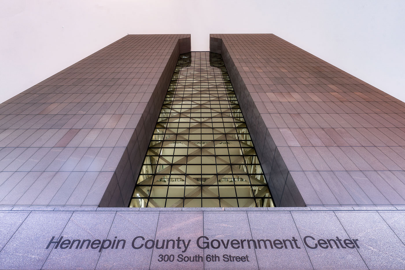 February 17, 2021 - Minneapolis -- The Hennepin County Government Center in downtown Minneapolis is where former Minneapolis Police officer Derek Chauvin's trial over the death of George Floyd will take place. Jury selection starts on March 8th, 2021. The area around the courtroom is being secured by barricades and layers of fencing in preperation for unrest.