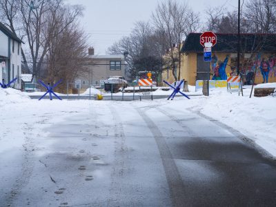 Barricades at George Floyd Square, Minneapolis