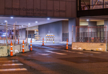 Security measures taking shape around the courthouse where Derek Chauvin will be on trial for the May 2020 murder of George Floyd.