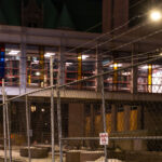 February 22, 2021 - Minneapolis -- Barbed wire fencing put up around government buildings in downtown Minneapolis in preperation for the Derek Chauvin murder trial.
