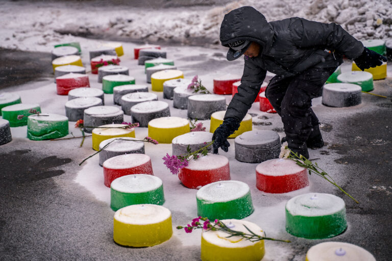 George Floyd Square and Malcolm X 1 Dozens gathered at George Floyd Square to remember Malcolm X and talk about black liberation movements. Malcolm was killed 56 years ago. The GFS Liberation Loppet also took place honoring explorer Matthew Henson, who is said to be the first to reach the North Pole.