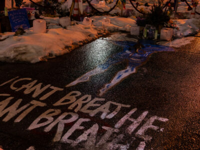 George Floyd Memorial Ice and Snow, Minneapolis