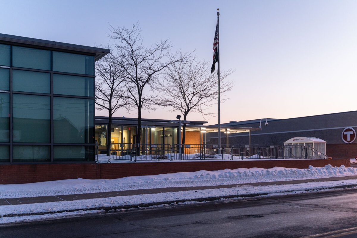 The Minneapolis Police Fifth Precinct has continued to have some form of security barriers around it the entirety of the time between George Floyd's death and now.