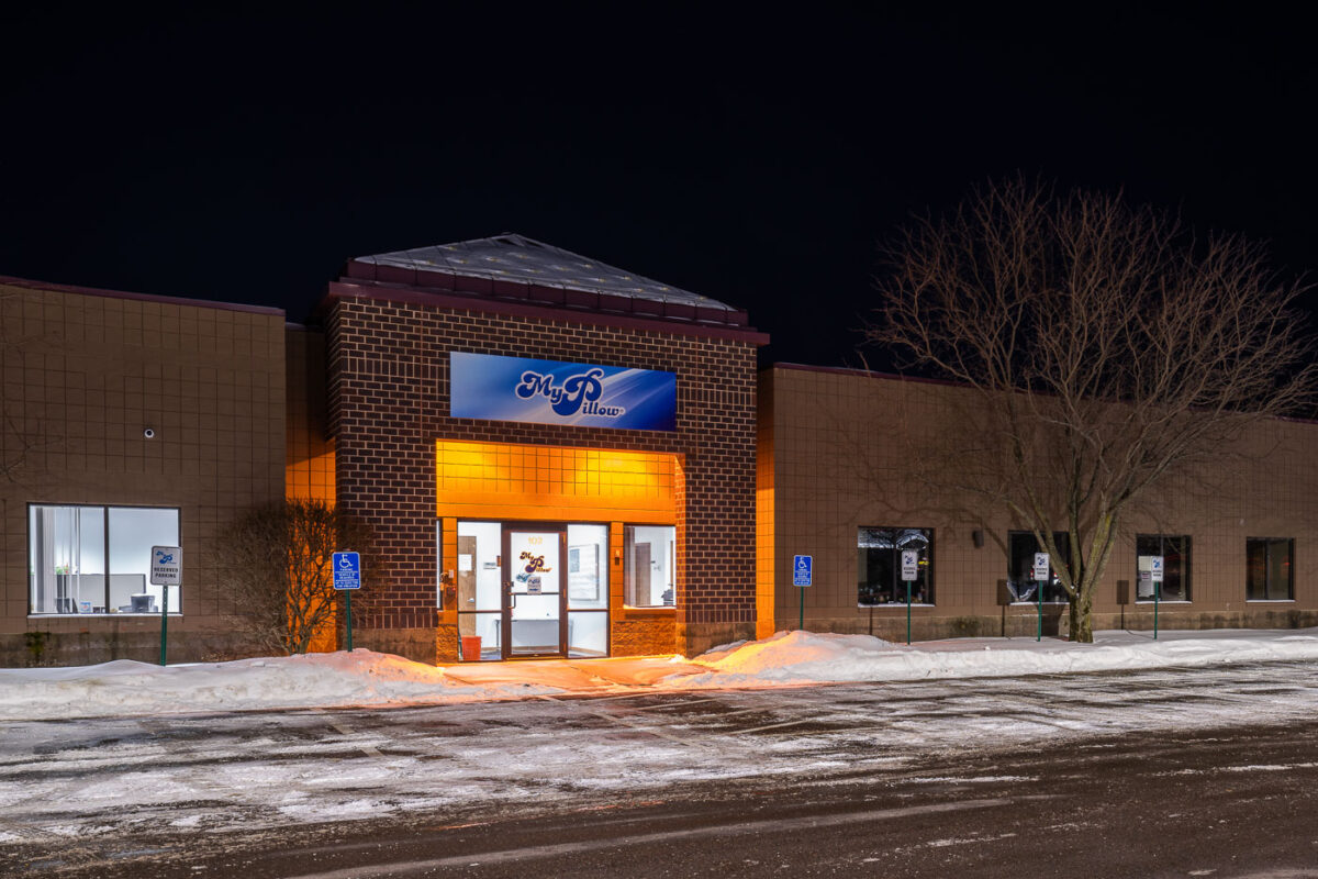 MyPillow Headquarters in Chaska, MN. MyPillow's founder and CEO is Mike Lindell.