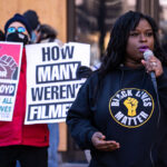 Activists held a press conference this afternoon outside the government center to announce a March 8th protest. They say the fortification of government buildings and acting like the people are the problem is not going to stop this community from demanding justice and change.