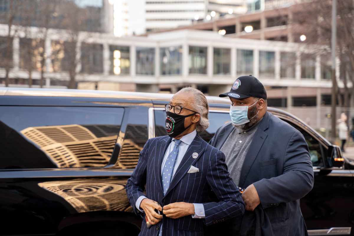 Al Sharpton at the Dereck Chauvin Trial