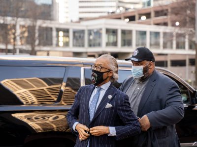 Al Sharpton at the Dereck Chauvin Trial