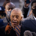 Rev Al Sharpton speaks outside the Hennepin County Government Center where opening statements of the Derek Chauvin trial were set to begin. He's joined by George Floyd's brothers Philonise and Terrence Floyd.