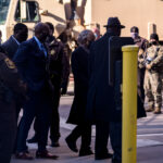 Ben Crump, Al Sharpton and Floyd family arrive to courthouse 2 George Floyd family, their attorney Ben Crump and Rev. Al Sharpton arrive to a heavily fortified Hennepin County Government center on the day of opening statements in the murder trial of Derek Chauvin. Chauvin is charged in the May 25th murder of George Floyd.
