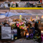 The George Floyd memorial outside of Cup Foods in South Minneapolis.