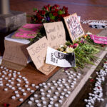 A George Floyd memorial outside the courthouse on March 7, 2021 in Minneapolis where the Derek Chauvin murder trial is taking place.