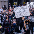 Thousands march the day before the start of jury selection in the Derek Chauvin murder trial. The former Minneapolis Police officer is charged with the murder of George Floyd on May 25th, 2020.