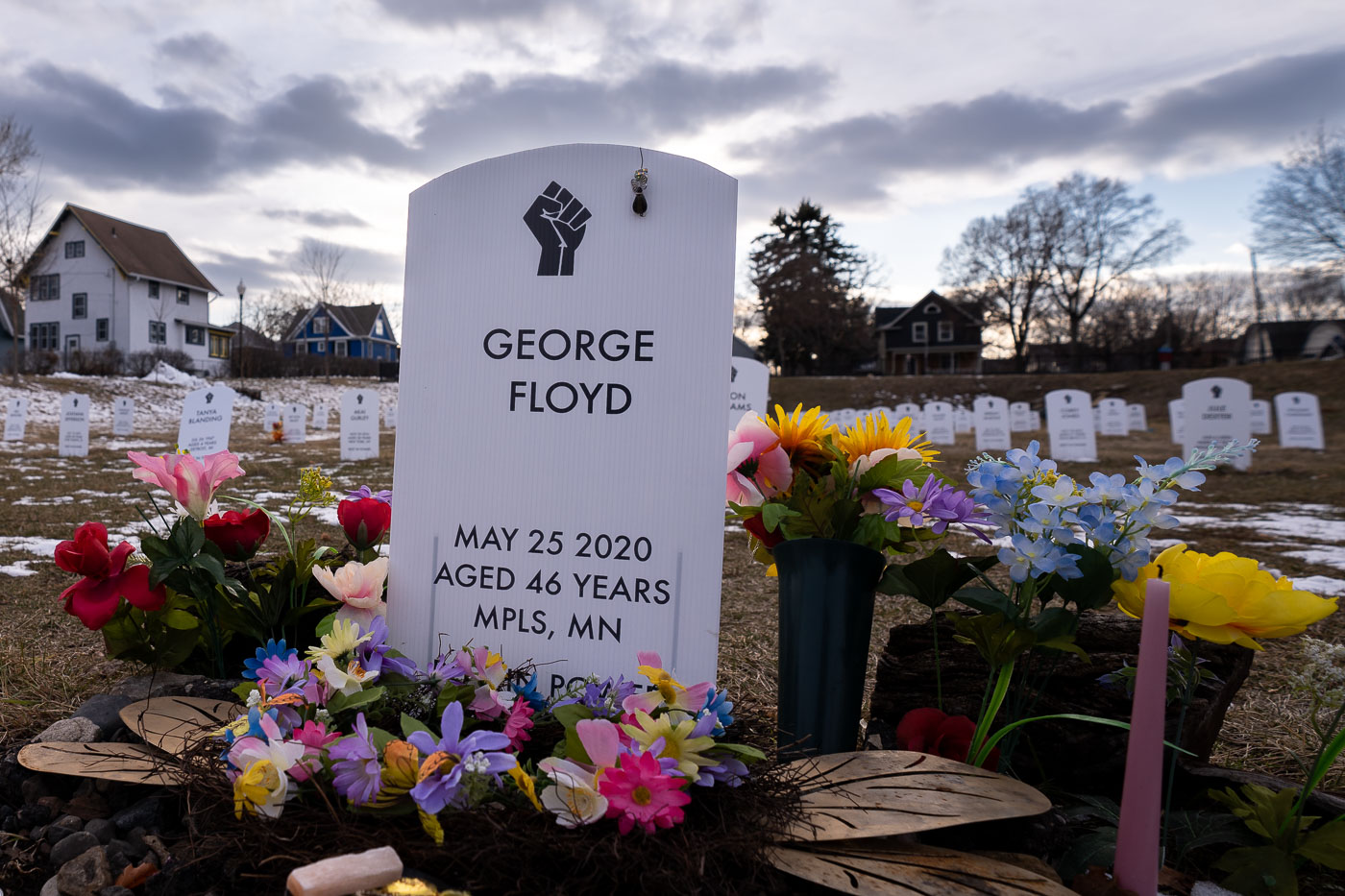 George Floyd at Say Their Names Cemetery