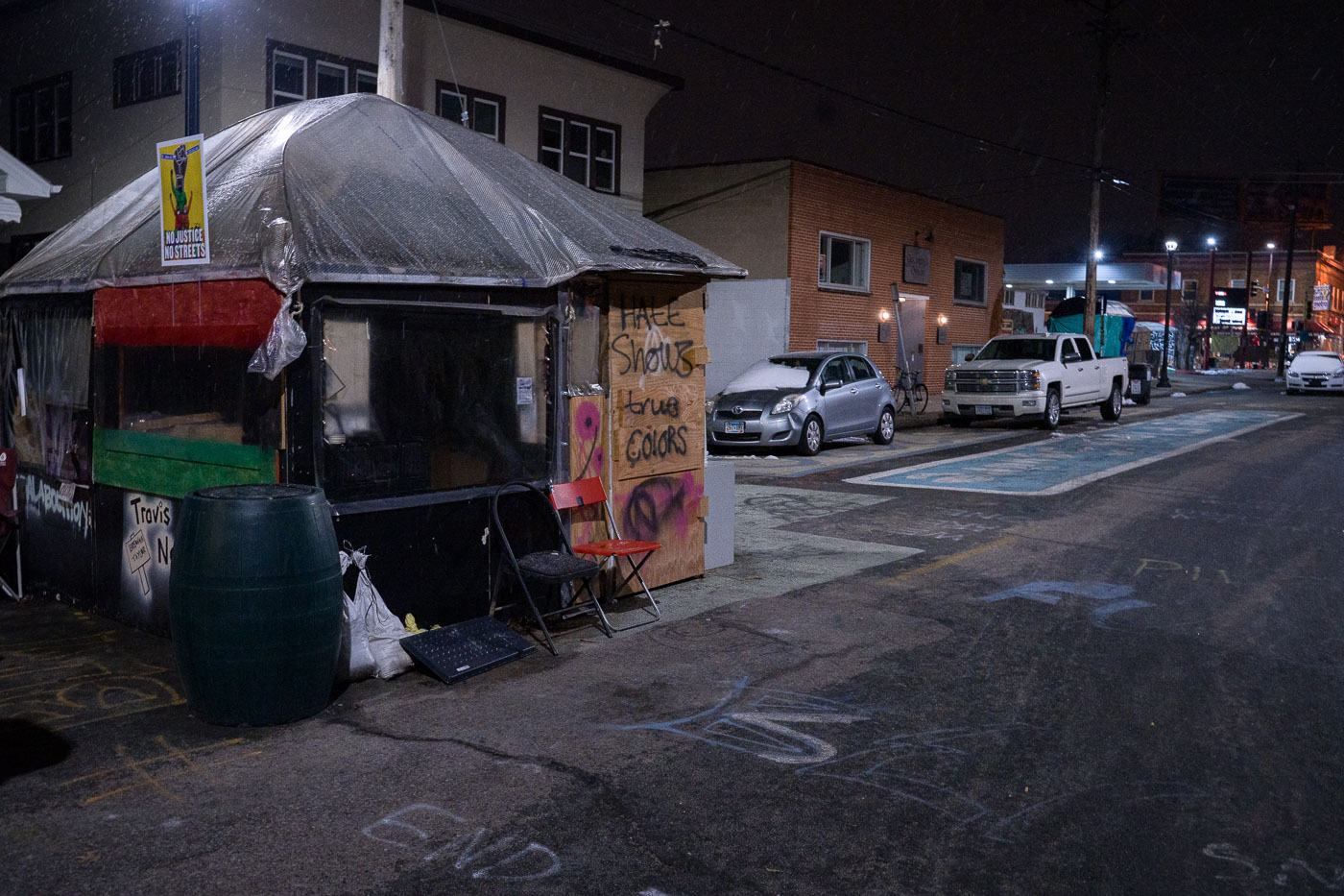 George Floyd Square Warming Shelter