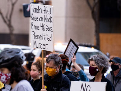 Minneapolis Protest: Chauvin Trial Begins, Signs Detail Floyd Murder
