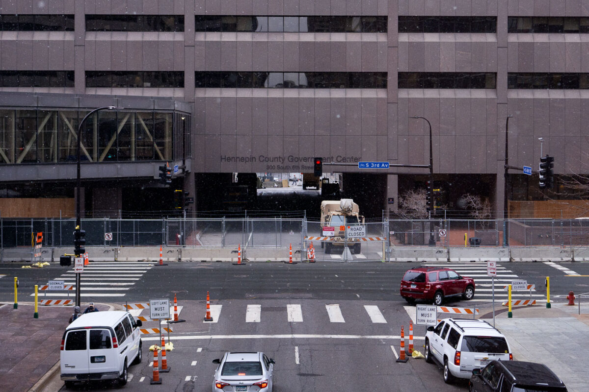 The Hennepin County Government Center. The courthouse is currently holding the Derek Chauvin murder trial. Chauvin is charged in the May 25th murder of George Floyd in South Minneapolis.