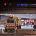 National Guard arrives overnight at the Hennepin County Government Center.