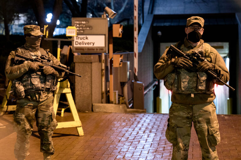 National Guard in front of courthouse, Derek Chauvin Trial 1 The Minnesota National guard outside the Hennepin County Government Center in Minneapolis on March 7th, 2021 during the Derek Chauvin murder trial.