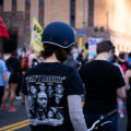 Protesters rally and march through Downtown Minneapolis on the day opening statements began in the Derek Chauvin murder trial. Chauvin is accused of murdering George Floyd on May 25th, 2020.