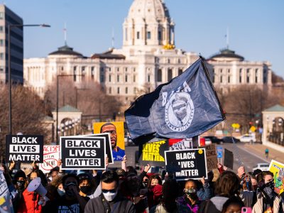 Black Lives Matter Protest at Minnesota State Capitol, March 2021