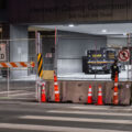 A Special Operations Sheriff's vehicle parked under the Hennepin County Government Center where Derek Chauvin is being tried for the murder of George Floyd.