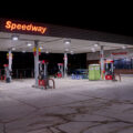 The Speedway gas station preparing to re-open after being rebuilt. The gas station burned during unrest over the May 2020 death of George Floyd.