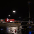 A mobile surveillance camera at a Target parking lot in Minneapolis on March 16th, 2021.