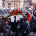 Thousands march the day before the start of jury selection in the Derek Chauvin murder trial. The former Minneapolis Police officer is charged with the murder of George Floyd on May 25th, 2020.