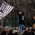 April 20, 2021 - Minneapolis -- A crowd gathered outside the Hennepin County Government Center celebrate the guilty verdict in the Derek Chauvin murder trial. Chauvin was found guilty on all 3 counts.