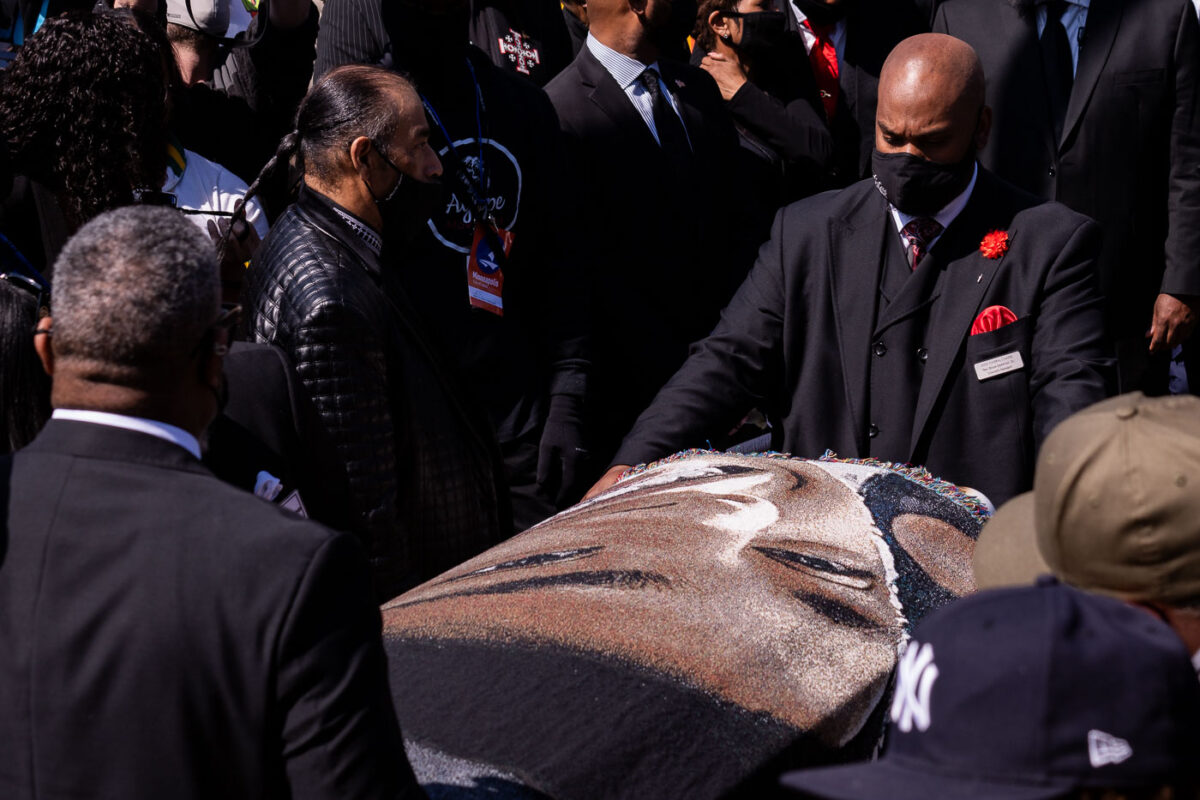 Daunte Wright's funeral service at Shiloh Temple in North Minneapolis.