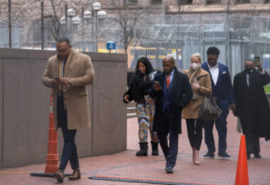 April 20, 2021 - Minneapolis —The Family of George Floyd leaves the Hennepin County Government Center after Derek Chauvin was found guilty on all charges in the death of George Floyd.