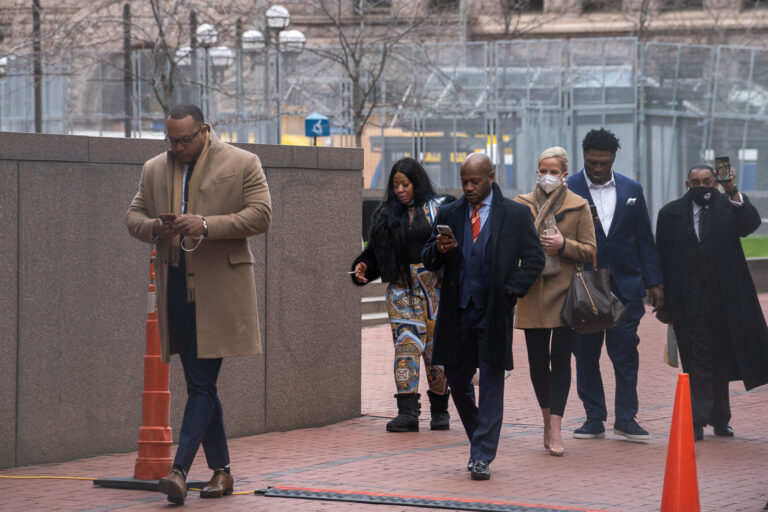 Floyd family leaves courthouse following Chauvin verdict 1 April 20, 2021 - Minneapolis —The Family of George Floyd leaves the Hennepin County Government Center after Derek Chauvin was found guilty on all charges in the death of George Floyd.