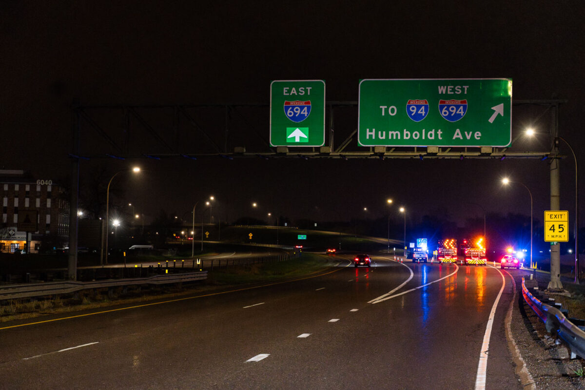 The Minnesota DOT close down exits into Brooklyn Center after the killing of Daunte Wright by Brooklyn Center police.