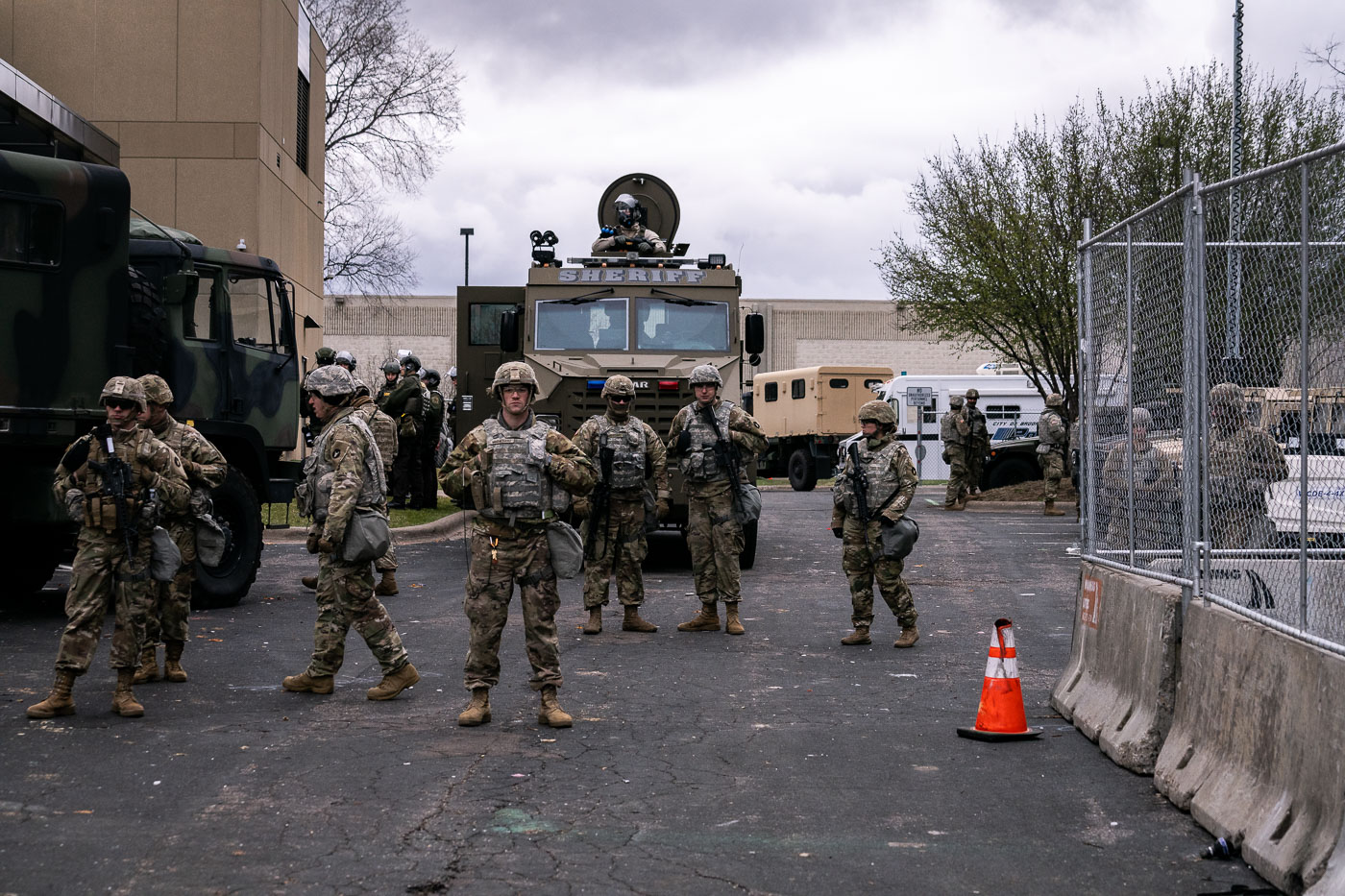 Military arrives in Brooklyn Center