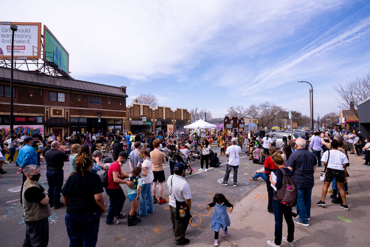 “The Peoples Power Love Fest” at George Floyd Square.