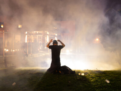 Brooklyn Center Police use tear gas on protesters