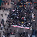 On the day the Derek Chauvin murder trial was handed over to the jury hundreds marched through downtown Minneapolis continuing the year long protests asking for justice.