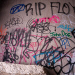 RIP Floyd written inside a popular abandoned building in Minneapolis.